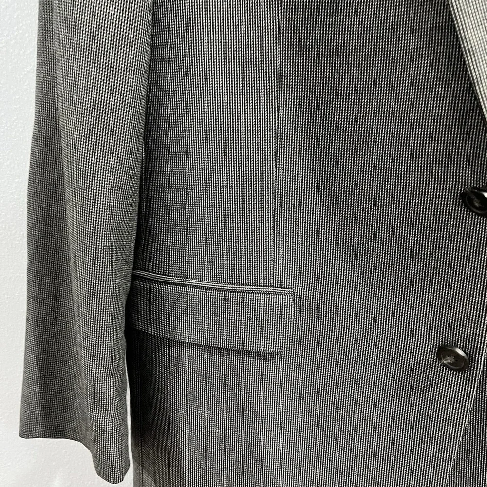 Lauren Ralph Lauren Blazer Sport Coat Mens 44L Gray Elbow Patch 2 Button